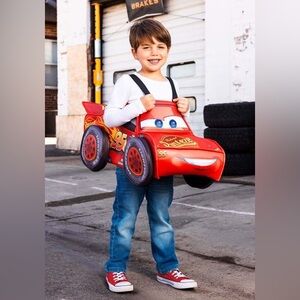 Kids Lightning McQueen Costume. Size 2+ (fits up to size 6).